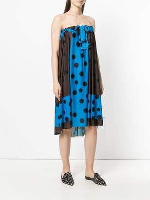 Ter Et Bantine colour block polka dot print dress