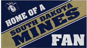 South Dakota School of Mines & Technology, PVC Mat COLOR, Home of a Fan
