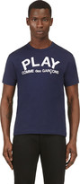 Thumbnail for your product : Comme des Garcons Play Navy Play Logo T-Shirt