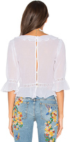 Thumbnail for your product : For Love & Lemons Gauze Top in White