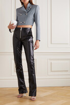 Thumbnail for your product : Alessandra Rich Sequin-embellished Double-breasted Houndstooth Wool-blend Blazer