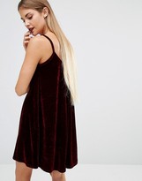 Thumbnail for your product : boohoo Velvet Swing Dress
