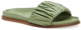 Thumbnail for your product : Aquatalia Iva Ruched Leather Slides