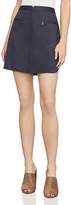 Bcbgmaxazria Jania Zip-Front Mini Skirt