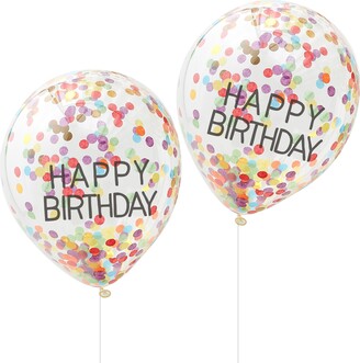Ginger Ray Confetti Balloon - Happy Birthday