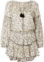 Thumbnail for your product : LoveShackFancy floral print tassel dress