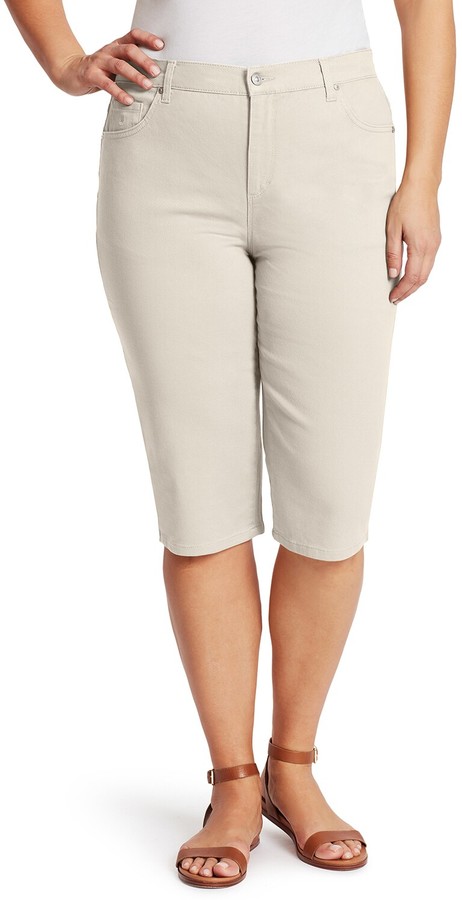 plus size gloria vanderbilt amanda skimmer capris