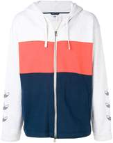 Thumbnail for your product : adidas contrast panels zipped hoodie