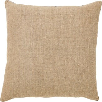 Global Views Seed Beaded Pillow, Gold/Black