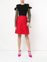 Thumbnail for your product : Giambattista Valli floral macrame skirt