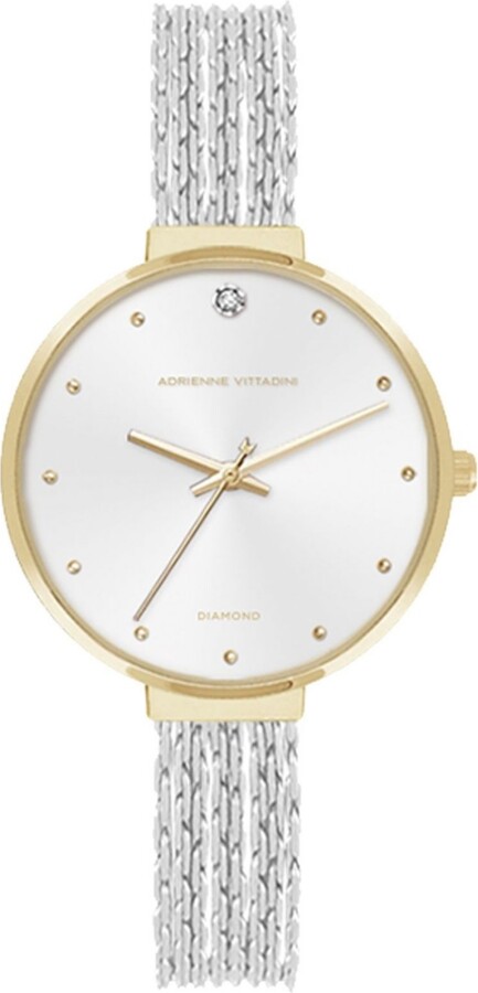 Adrienne Vittadini Women's Watch And Bracelet Set