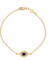 Thumbnail for your product : Jamie Wolf Evil Eye Bracelet with Sapphire & Diamonds