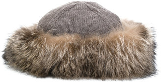 Eleventy fur trim hat