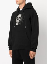 Thumbnail for your product : God's Masterful Children Crystal-Skull Drawstring Hoodie