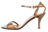 Thumbnail for your product : Ferragamo Metallic Leather Sandals