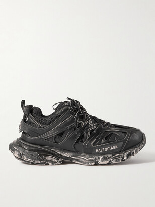 Balenciaga Track Faded Nylon, Mesh and Rubber Sneakers - ShopStyle