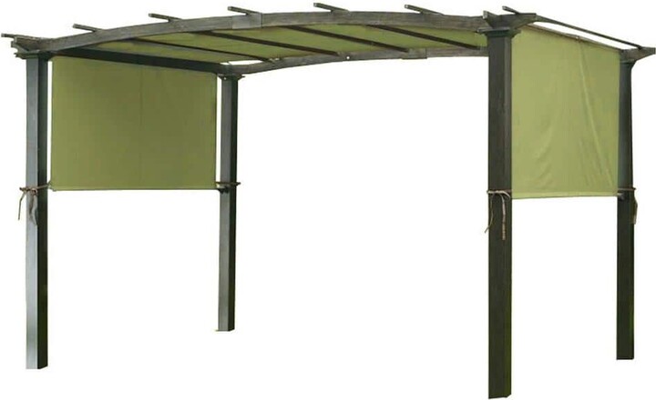 Garden Winds Universal Replacement Canopy Top Cover in Sage for Metal Pergola Frame