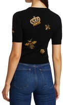 Thumbnail for your product : Alice + Olivia Ciara Bee Embroidered Pullover