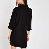 Thumbnail for your product : River Island Black mini shirt dress