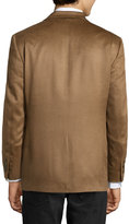 Thumbnail for your product : Neiman Marcus Cashmere Double-Button Blazer, Vicuna