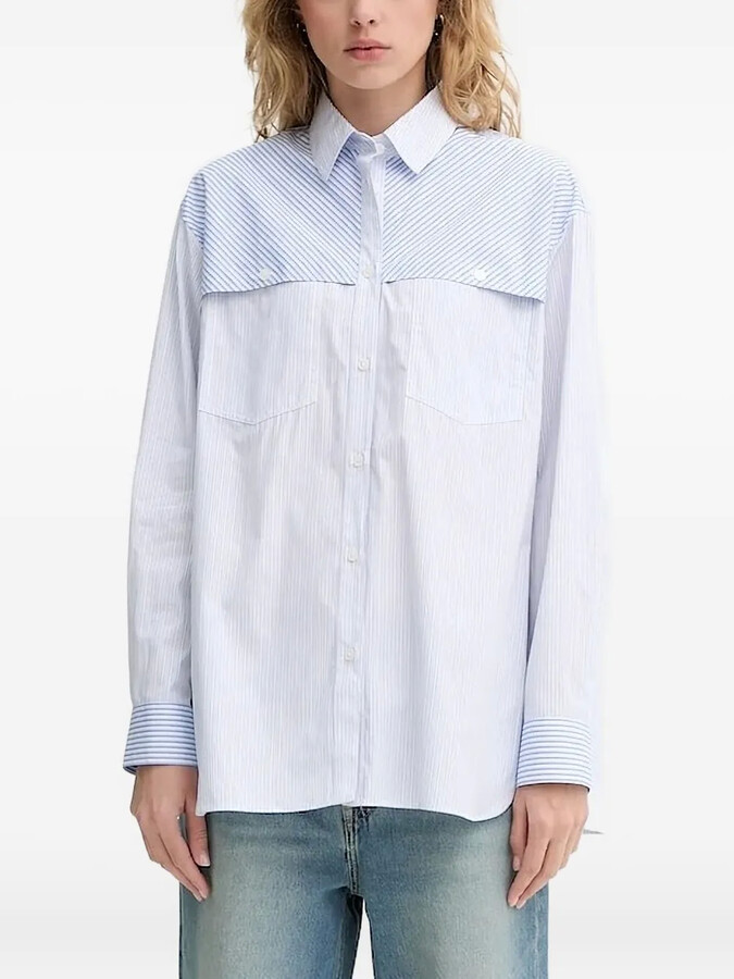 Paul Smith Striped Panelled Shirt