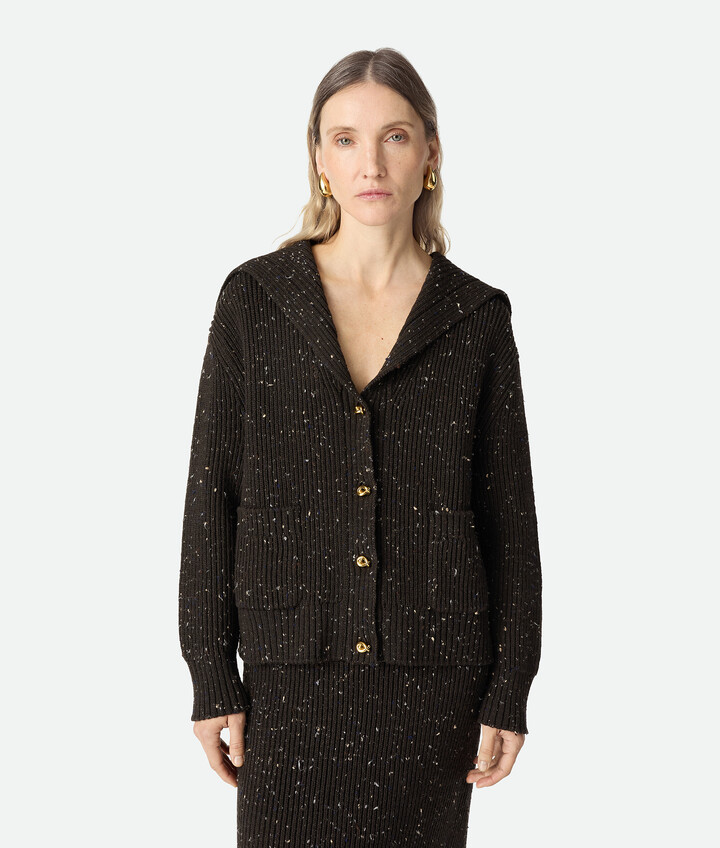 Bottega Veneta Wool English Rib Cardigan