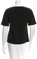 Thumbnail for your product : Alexis Anges Sheer-Panel Top w/ Tags