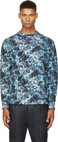 Thumbnail for your product : John Lawrence Sullivan Blue Marbled Sweatshirt