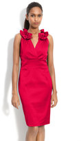 Thumbnail for your product : Donna Ricco Pleat Trim Mock Two-Piece Sheath Dress (Regular & Petite)