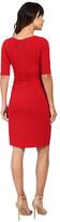 Thumbnail for your product : London Times Matte Jersey Sheath Dress w/ Ruching