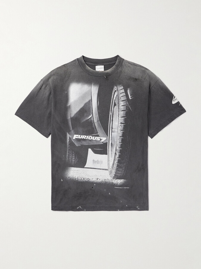 トップス SAINT Mxxxxxx x FAST AND FURIOUS SS Tee SAINT MXXXXXX + Fast & Furious Printed Cotton-Jersey T-Shirt