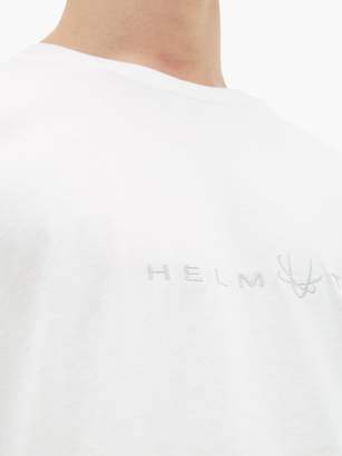 Helmut Lang Alien Logo-embroidered Cotton T-shirt - Mens - White