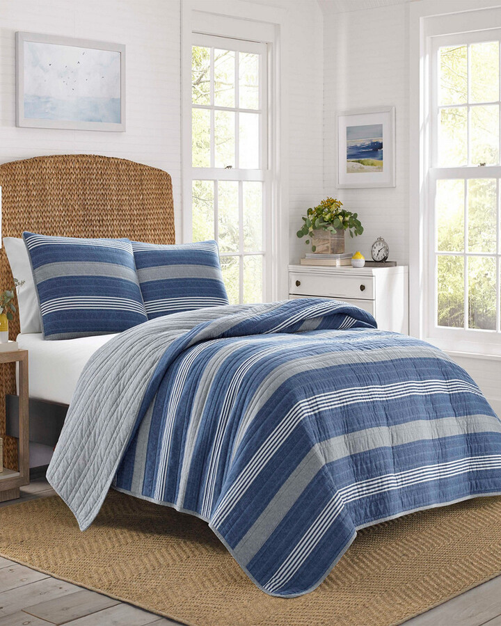 Nautica Saltmarsh Blue Quilt Set