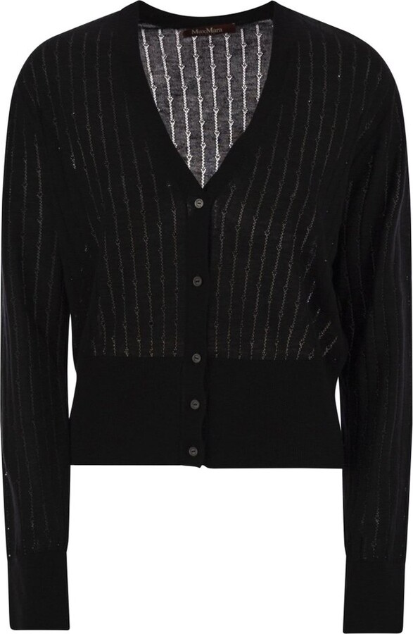 Studio Max Mara Sequin Embellished Knit Cardigan