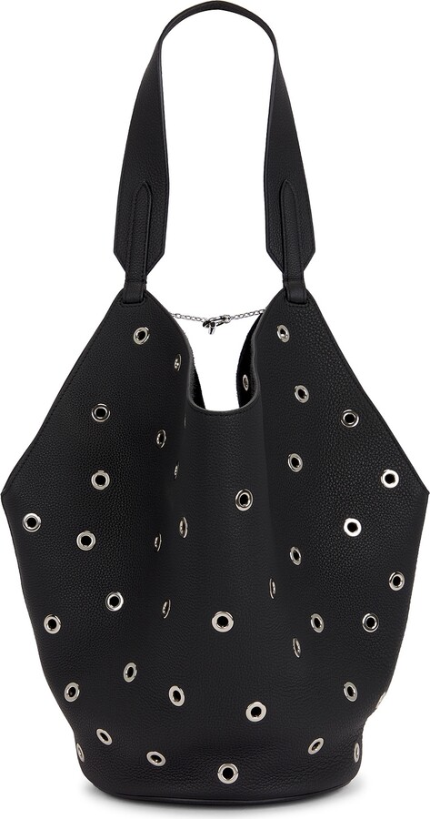 KHAITE Lotus Small Tote Bag in Black