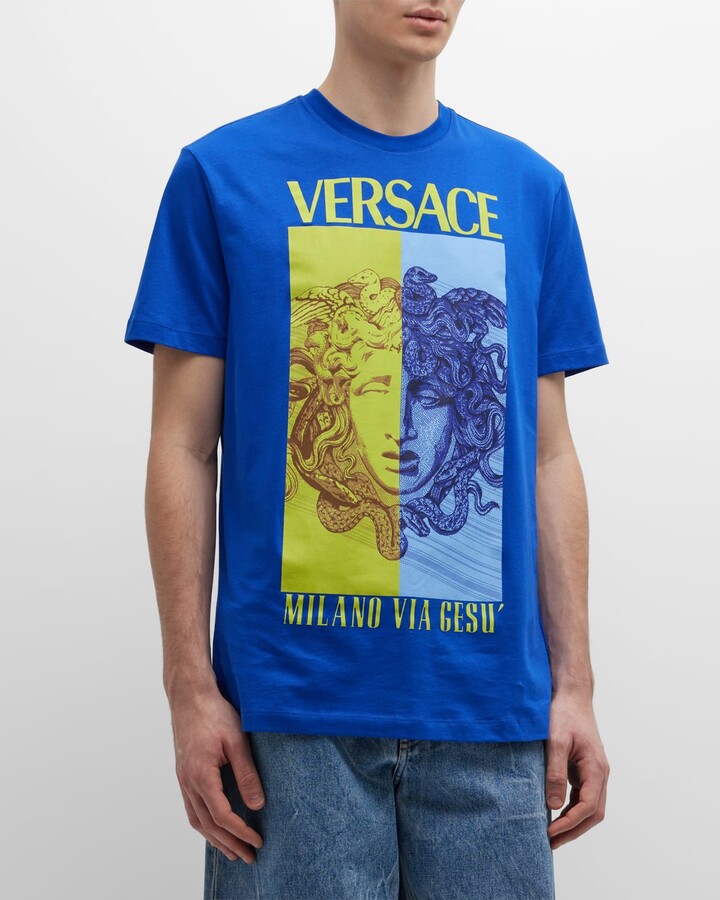 Versace Men's Split Medusa Logo TShirt ShopStyle