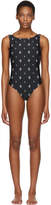 Thumbnail for your product : Marcelo Burlon County of Milan Black and White All Over Cross Swimsuit