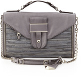 Thumbnail for your product : Rebecca Minkoff Collection Hunnington Woven Clutch Bag, Gray