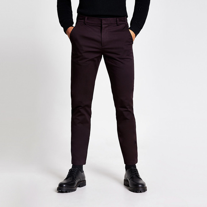 dark red chinos