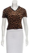 Thumbnail for your product : Christian Dior Leopard Velvet Top