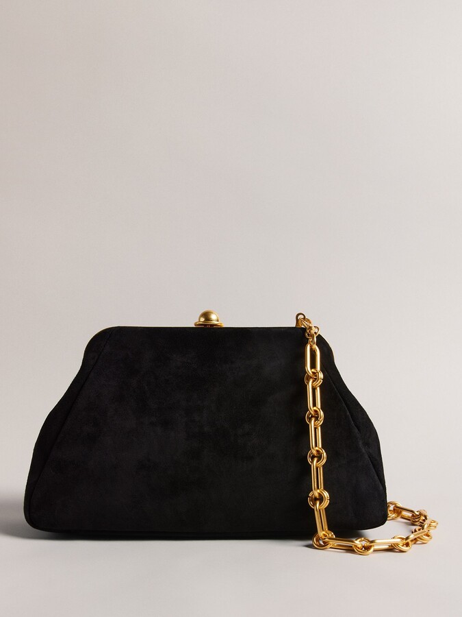 Ted Baker Miiraa Chain Strap Suede Shoulder Bag ShopStyle