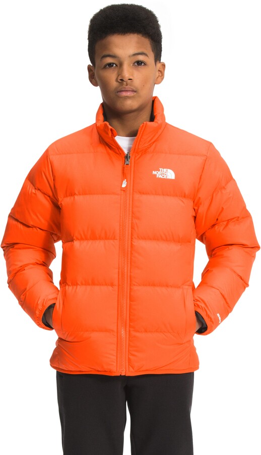 boys orange down jacket