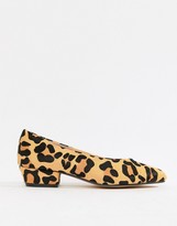 Thumbnail for your product : Office My Lady block heeled leopard pony block heel pumps