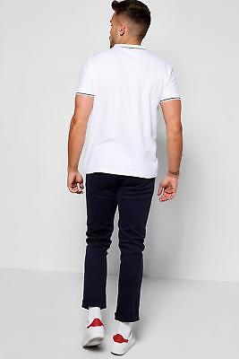 boohoo Mens Tapered Fit Chino With Stretch
