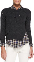 Thumbnail for your product : Etoile Isabel Marant Rain Distressed Knit Sweater