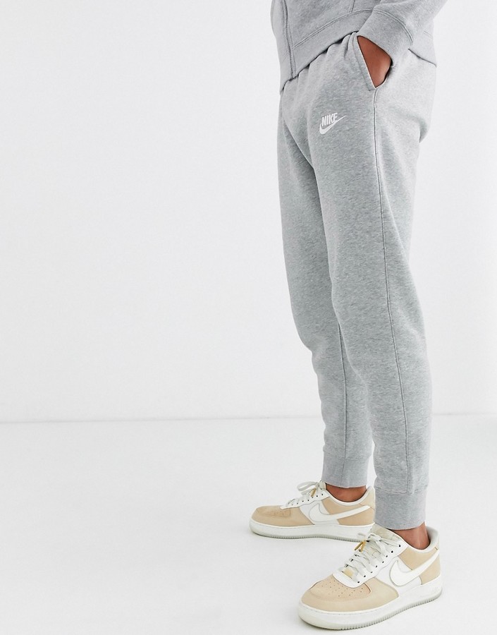 Nike Club cuffed sweatpants in gray - ShopStyle Activewear Pants