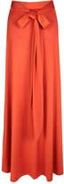 Thumbnail for your product : boohoo Obi Tie Thigh Split Maxi Skirt