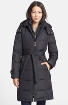 Thumbnail for your product : Ellen Tracy Belted Down Coat (Regular & Petite) (Online Only)