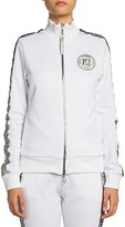 Thumbnail for your product : Fendi Silver Logo Stripe Track Jacket