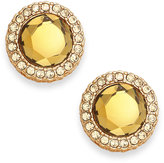 Thumbnail for your product : Charter Club Gold-Tone Topaz Stone Round Stud Earrings